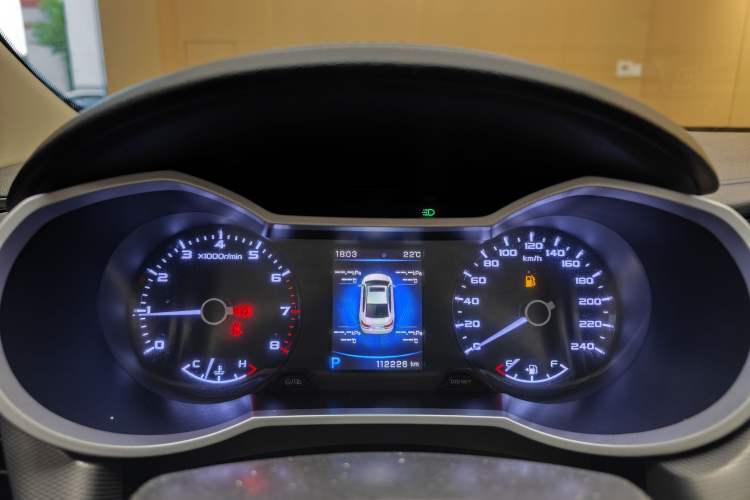 Used Geely Auto Emgrand GL 2018 1.4T DCT Elite Smart Connectivity Version Odometer Close Up