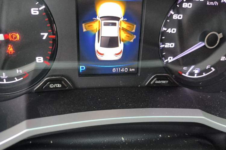 Used Geely Auto Emgrand GL 2018 1.4T DCT Elite Smart Connectivity Version Odometer Close Up