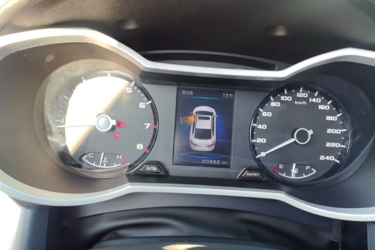 Used Geely Auto Emgrand GL 2019 1.4T CVT Elite Smart Edition Odometer Close Up