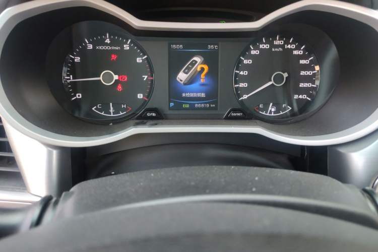 Used Geely Auto Emgrand GL 2019 1.4T CVT Elite Smart Edition Odometer Close Up