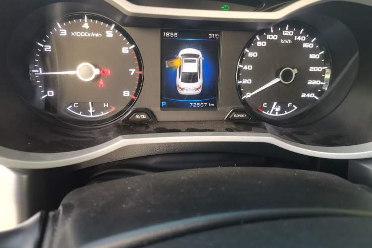 Used Geely Auto Emgrand GL 2019 1.5T DCT Elite Smart Edition Odometer Close Up