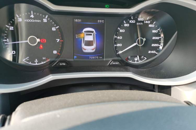 Used Geely Auto Emgrand GL 2019 1.4T CVT Elite Smart Edition Odometer Close Up