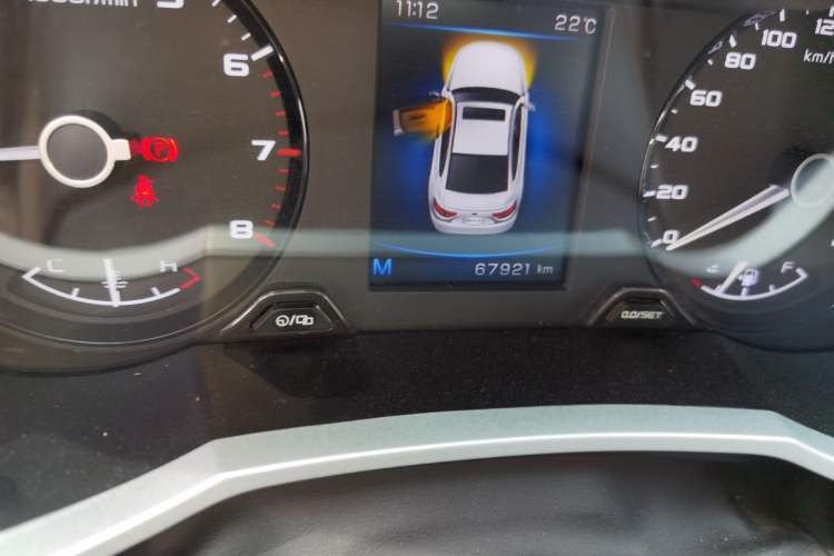 Used Geely Auto Emgrand GL 2019 1.4T Manual Elite Smart Edition Odometer Close Up