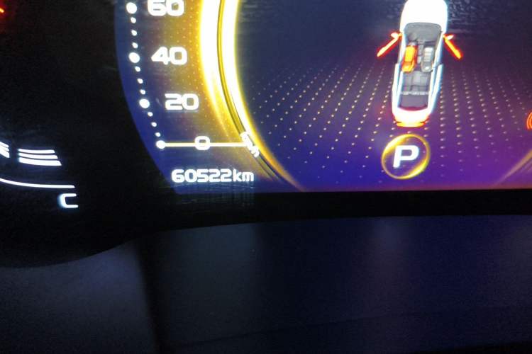 Used Geely Auto Emgrand GL 2020 1.4T CVT Luxury Model Odometer Close Up