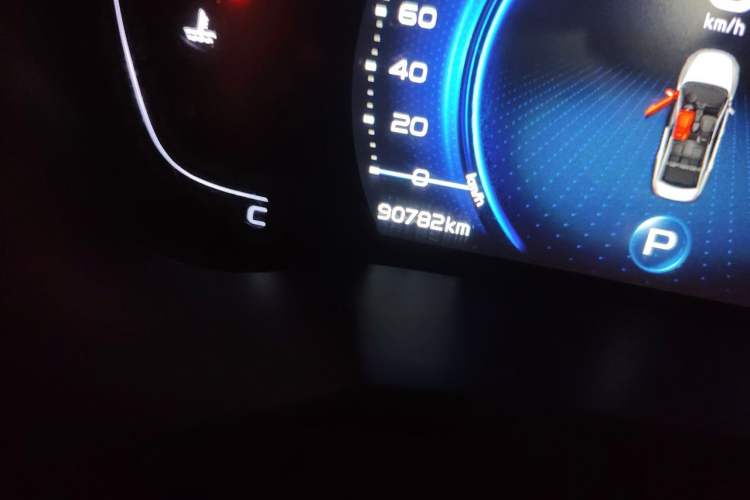 Used Geely Auto Emgrand GL 2020 1.4T CVT Luxury Model Odometer Close Up