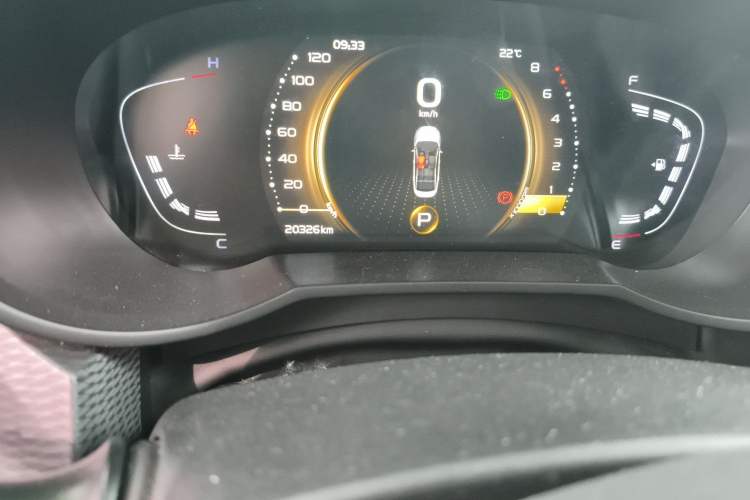 Used Geely Auto Emgrand GL 2020 1.4T CVT Luxury Edition Odometer Close Up