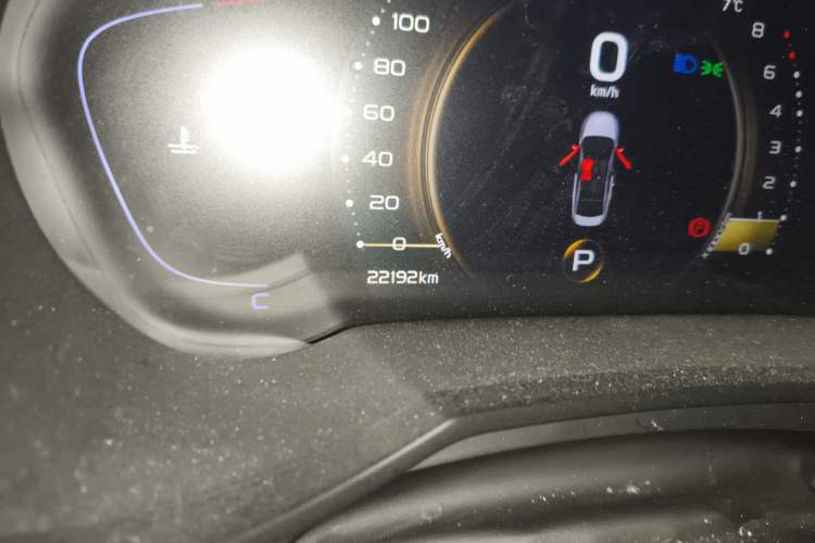 Used Geely Auto Emgrand GL 2020 1.4T CVT Luxury Model Odometer Close Up