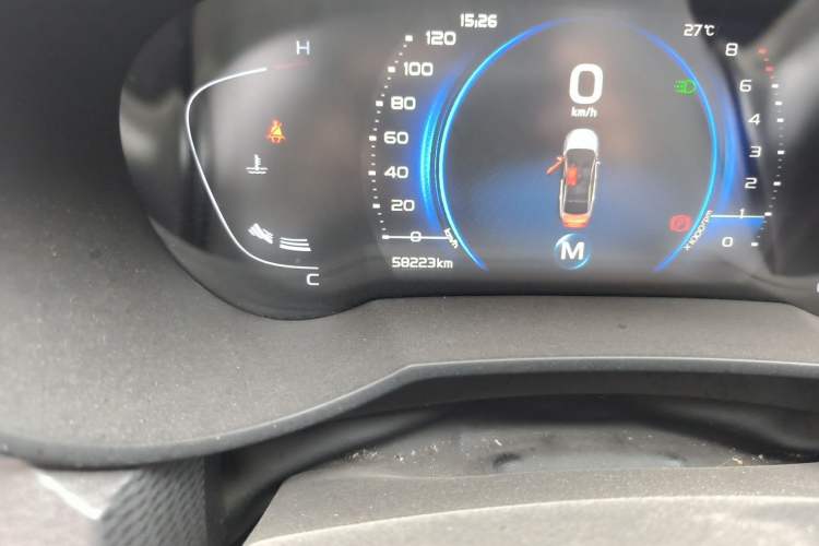 Used Geely Auto Emgrand GL 2020 1.4T Manual Luxury Model Odometer Close Up