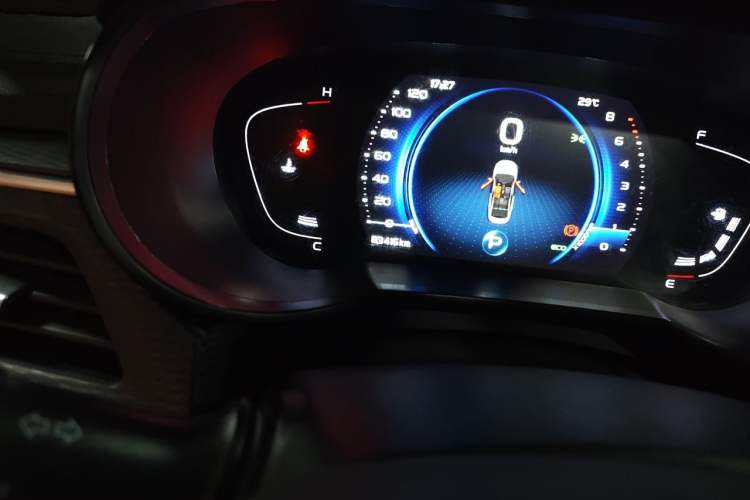 Used Geely Auto Emgrand GL 2020 1.4T CVT Luxury Model Odometer Close Up