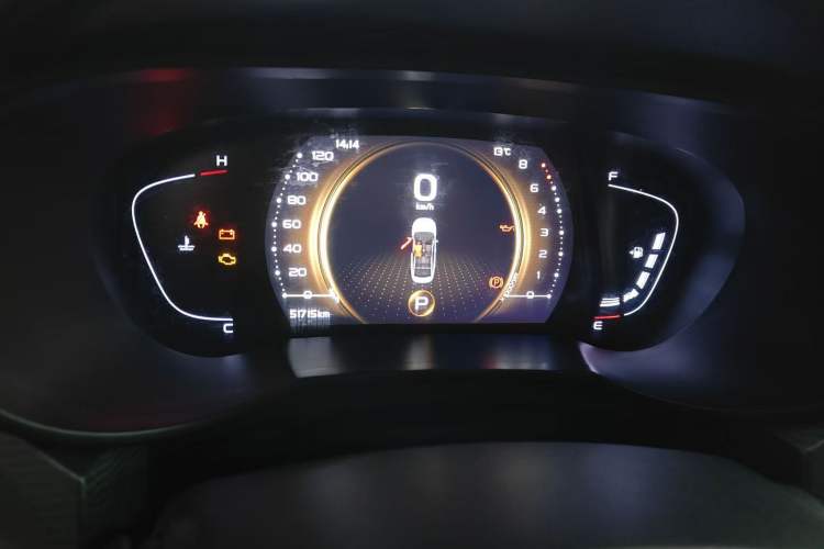 Used Geely Auto Emgrand GL 2020 1.4T CVT Luxury Model Odometer Close Up