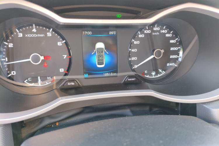 Used Geely Auto Emgrand GL 2020 1.4T Manual Luxury Model Odometer Close Up