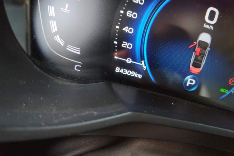 Used Geely Auto Emgrand GL 2020 1.4T CVT Luxury Model Odometer Close Up