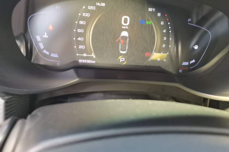 Used Geely Auto Emgrand GL 2020 1.4T CVT Luxury Model Odometer Close Up