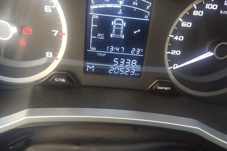 Used Geely Auto Emgrand GL 2020 1.4T Manual Asian Games Edition Odometer Close Up