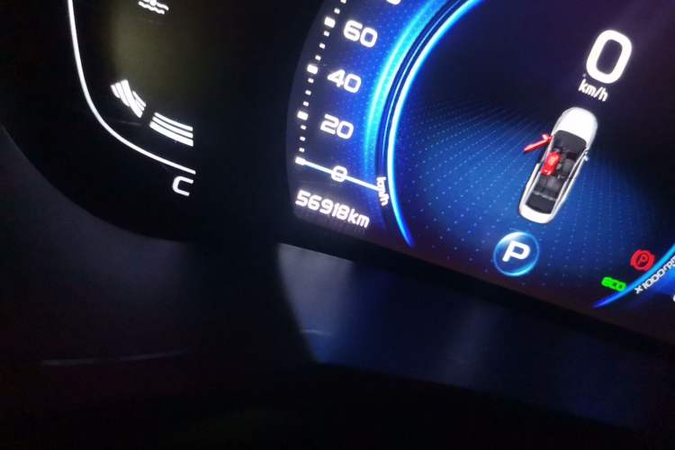 Used Geely Auto Emgrand GL 2020 1.4T CVT Luxury Model Odometer Close Up