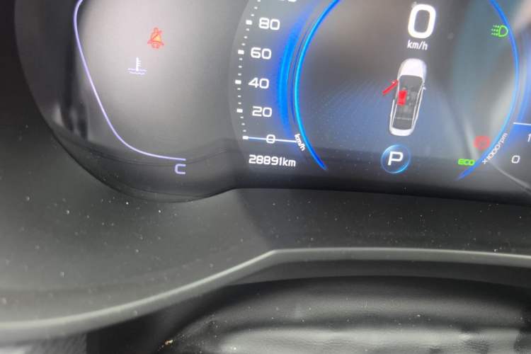 Used Geely Auto Emgrand GL 2020 1.4T CVT Luxury Model Odometer Close Up