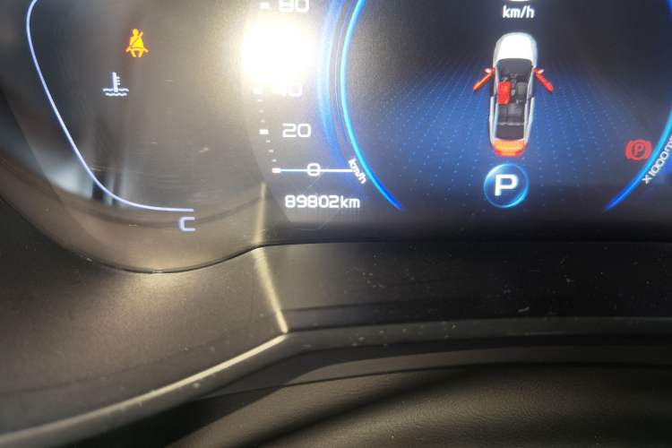 Used Geely Auto Emgrand GL 2020 1.4T CVT Luxury Model Odometer Close Up