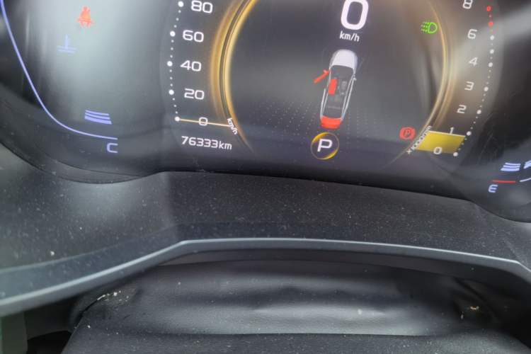Used Geely Auto Emgrand GL 2020 1.4T CVT Luxury Model Odometer Close Up