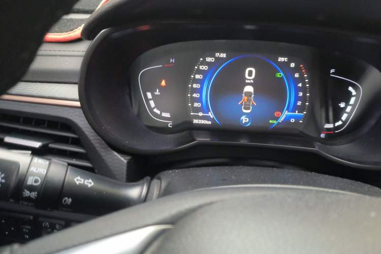 Used Geely Auto Emgrand GL 2020 1.4T CVT Luxury Model Odometer Close Up
