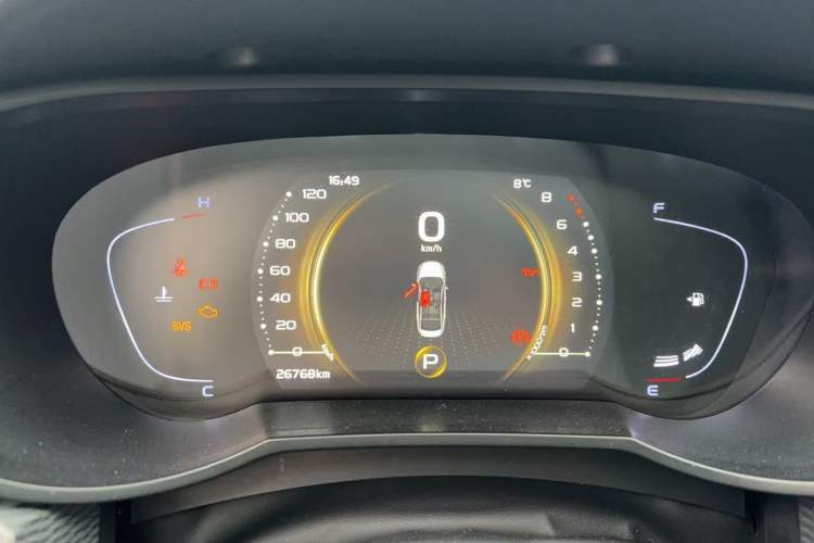 Used Geely Auto Emgrand GL 2020 1.4T CVT Luxury Model Odometer Close Up