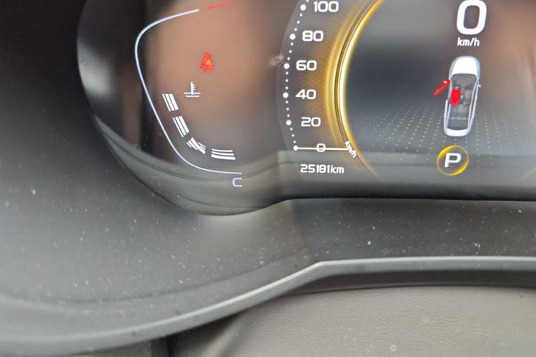 Used Geely Auto Emgrand GL 2021 UP 1.4T CVT Leading Edition Odometer Close Up