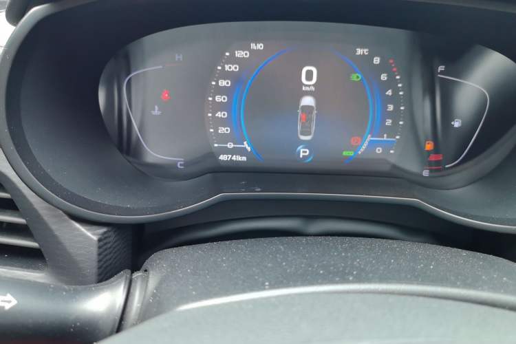 Used Geely Auto Emgrand GL 2021 UP 1.4T CVT Flagship Model Odometer Close Up