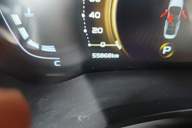 Used Geely Auto Emgrand GL 2021 UP 1.4T CVT Leading Edition Odometer Close Up
