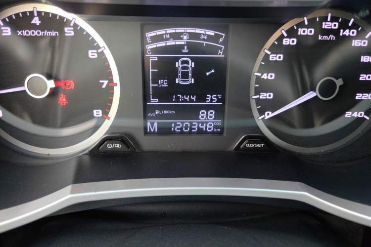 Used Geely Auto Emgrand GS 2016 Sport Edition 1.3T Manual LingShang Model Odometer Close Up