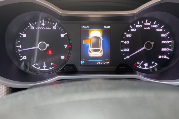 Used Geely Auto Emgrand GS 2016 Elegant Edition 1.3T Automatic LingShang Model Odometer Close Up