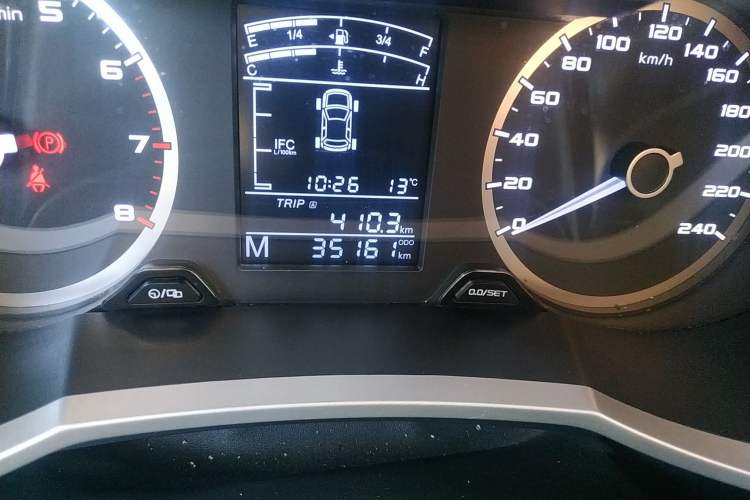 Used Geely Auto Emgrand GS 2016 Elegant Edition 1.8L Manual LingShang Model Odometer Close Up
