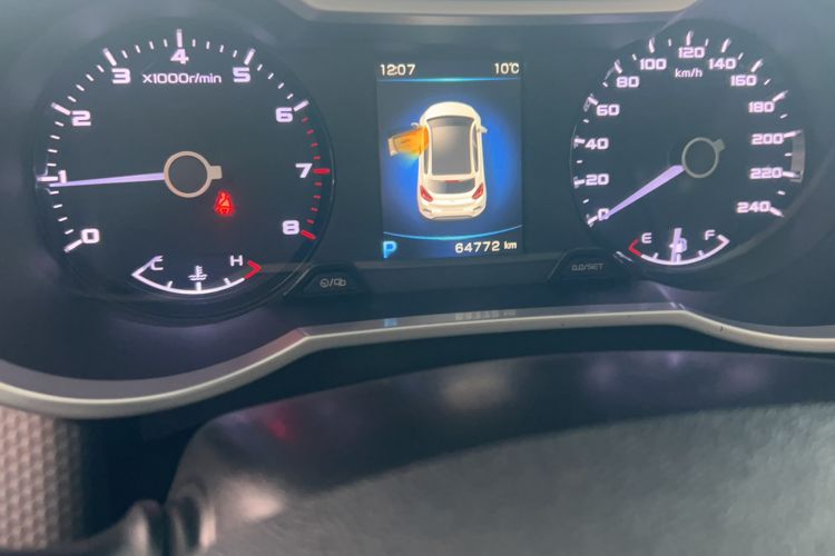 Used Geely Auto Emgrand GS 2016 Elegant Edition 1.3T Automatic ZhenShang Model Odometer Close Up