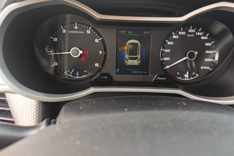 Used Geely Auto Emgrand GS 2016 Sport Edition 1.8L Automatic LingShang Model Odometer Close Up