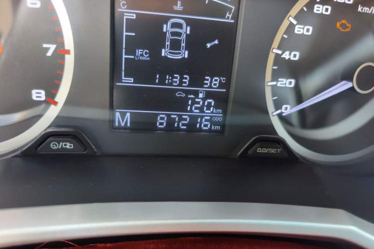 Used Geely Auto Emgrand GS 2016 Sport Edition 1.3T Manual LingShang Model Odometer Close Up
