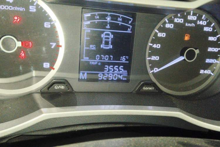 Used Geely Auto Emgrand GS 2016 Elegant Edition 1.8L Manual LingShang Model Odometer Close Up