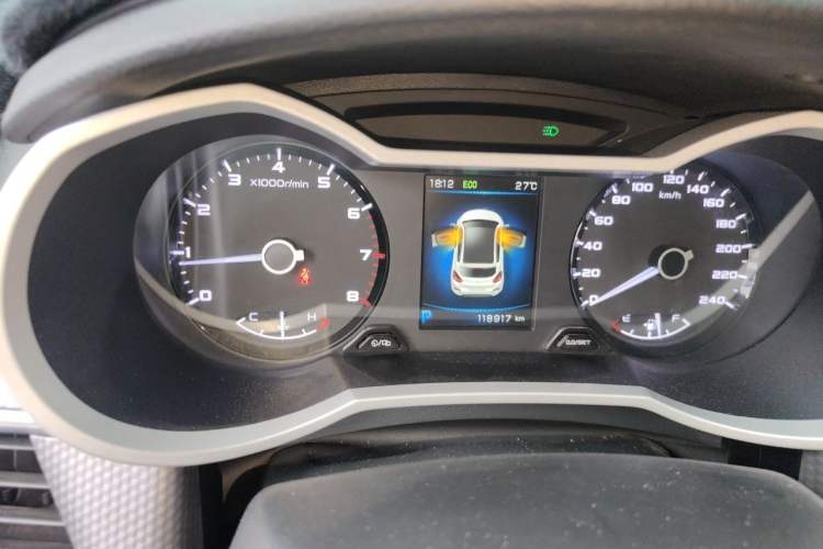 Used Geely Auto Emgrand GS 2016 Sport Edition 1.3T Automatic ZhenShang Model Odometer Close Up