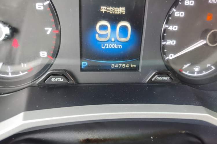 Used Geely Auto Emgrand GS 2016 Sport Edition 1.3T Automatic LingShang Model Odometer Close Up
