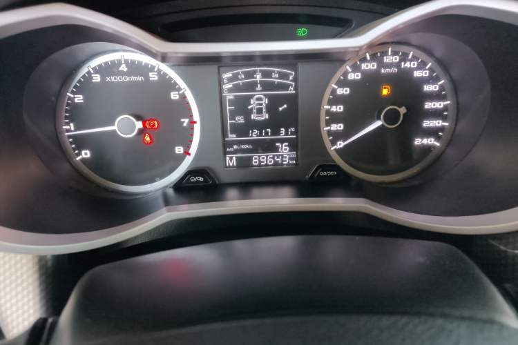 Used Geely Auto Emgrand GS 2016 Sport Edition 1.3T Manual LingShang Model Odometer Close Up