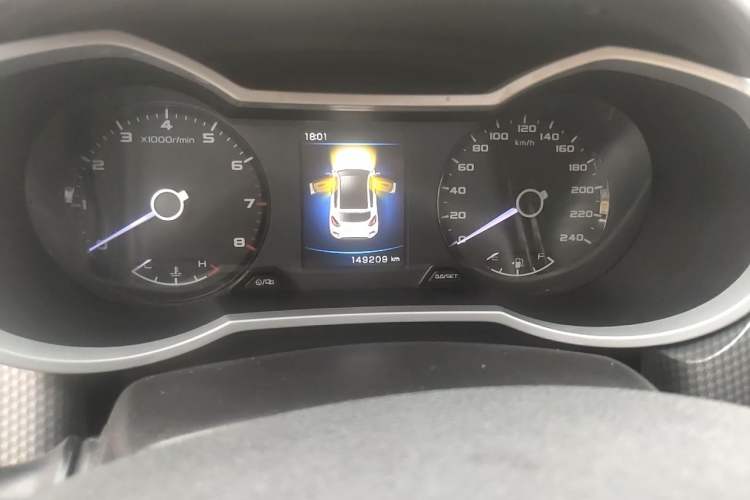 Used Geely Auto Emgrand GS 2016 Sport Edition 1.3T Automatic ZhenShang Model Odometer Close Up