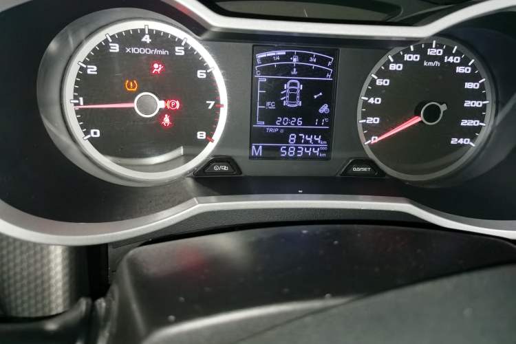 Used Geely Auto Emgrand GS 2016 Sports Edition 1.8L Manual LingShang Model Odometer Close Up