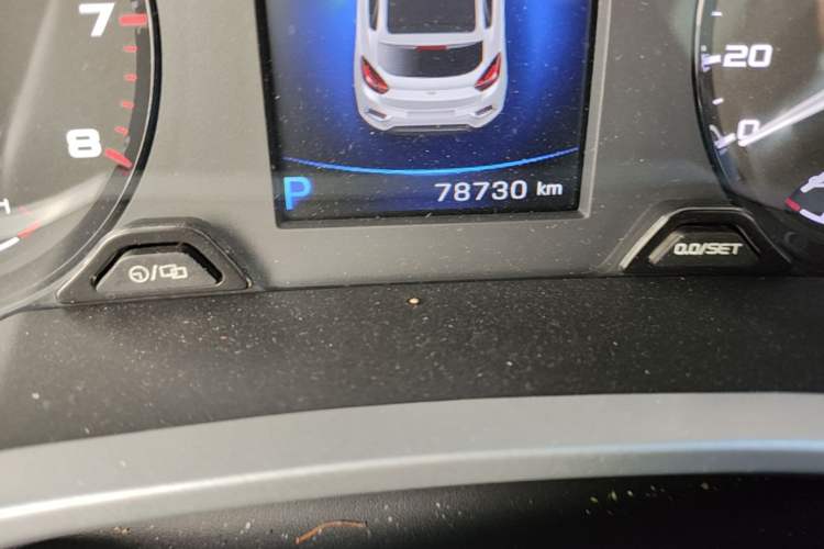 Used Geely Auto Emgrand GS 2016 Elegant Edition 1.3T Automatic LingShang Model Odometer Close Up