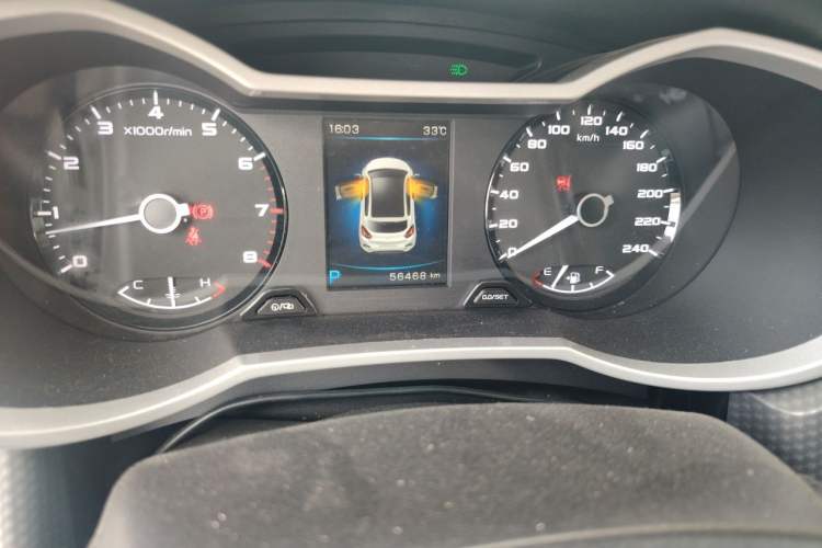 Used Geely Auto Emgrand GS 2016 Sport Edition 1.3T Automatic ZhenShang Model Odometer Close Up