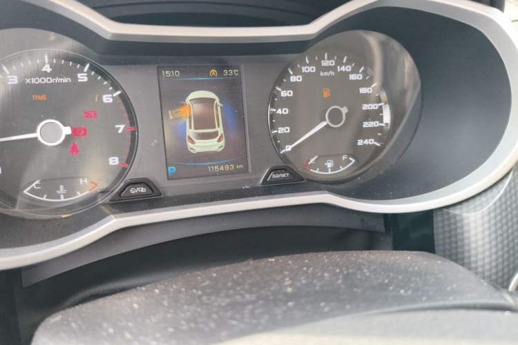 Used Geely Auto Emgrand GS 2016 Elegant Edition 1.3T Automatic ZhenShang Model Odometer Close Up