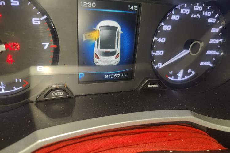 Used Geely Auto Emgrand GS 2016 Sport Edition 1.8L Automatic LingShang Model Odometer Close Up