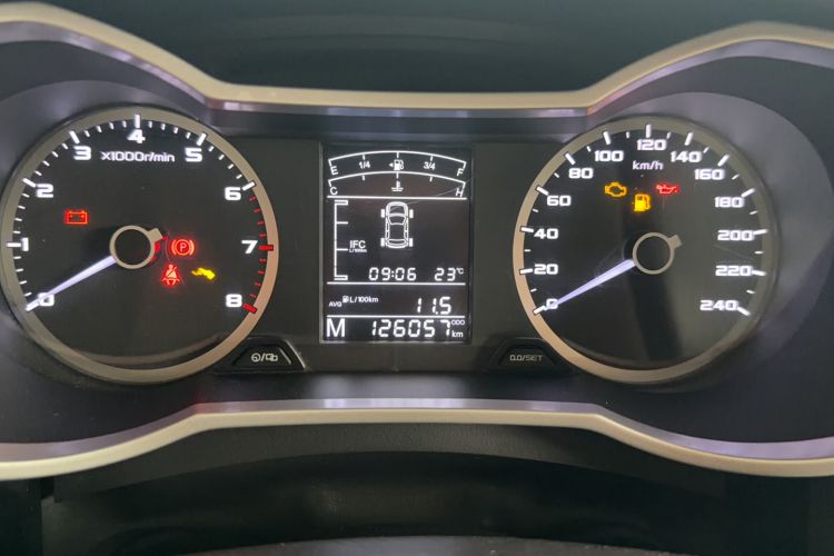 Used Geely Auto Emgrand GS 2016 Sports Edition 1.8L Manual LingShang Model Odometer Close Up