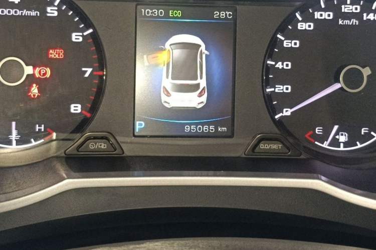 Used Geely Auto Emgrand GS 2016 Sport Edition 1.8L Automatic LingShang Model Odometer Close Up