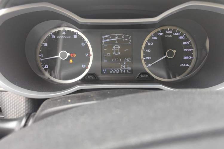 Used Geely Auto Emgrand GS 2016 Elegant Edition 1.3T Manual LingShang Model Odometer Close Up