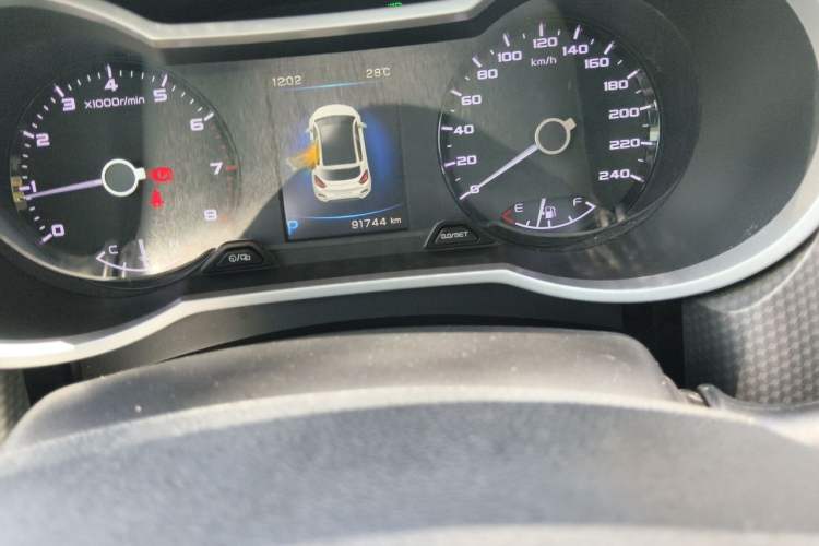 Used Geely Auto Emgrand GS 2016 Sport Edition 1.3T Automatic ZhenShang Model Odometer Close Up