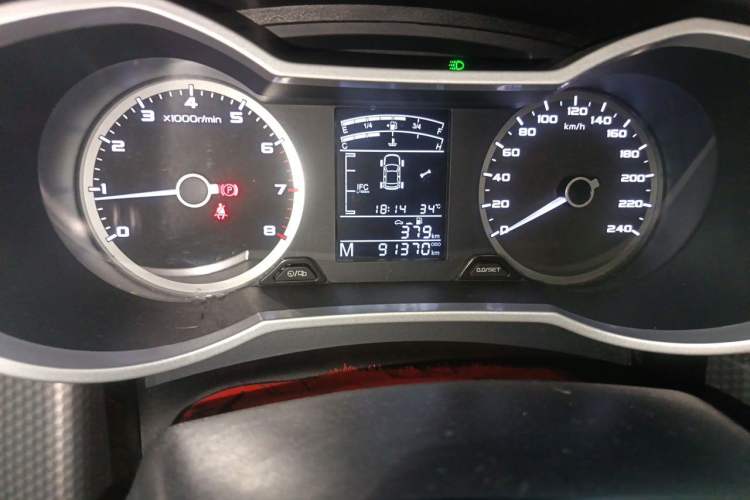 Used Geely Auto Emgrand GS 2016 Sport Edition 1.3T Manual LingShang Model Odometer Close Up