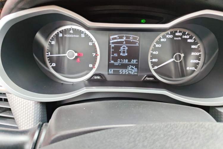 Used Geely Auto Emgrand GS 2016 Elegant Edition 1.8L Manual Fashion Model Odometer Close Up