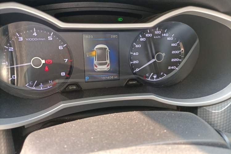 Used Geely Auto Emgrand GS 2016 Sport Edition 1.3T Automatic LingShang Model Odometer Close Up